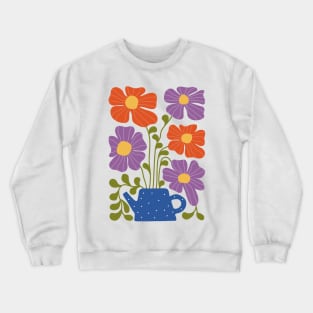 Tea Pot Flowers Crewneck Sweatshirt